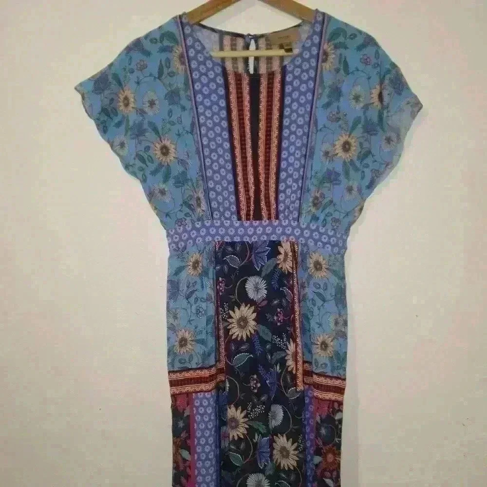 ANTHRO" Kachel Eliason Floral Printed Dress - Picture 8 of 8